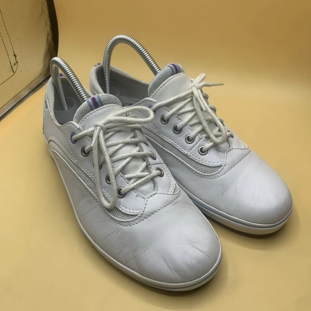 Keds Loyal CVO White Leather Sneakers Arch Support Women's Size 8.5 WH37785MJ10